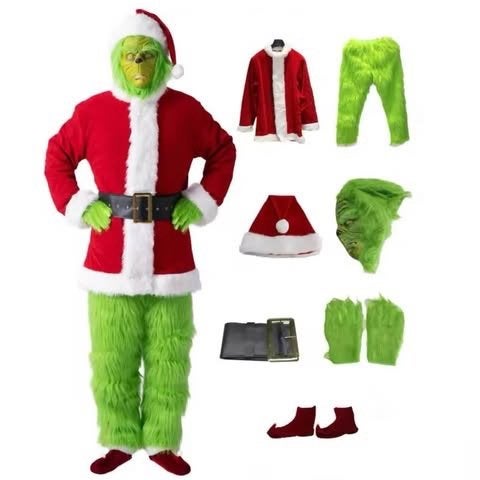 Costume Grinch vert, Ophalen, Nieuw