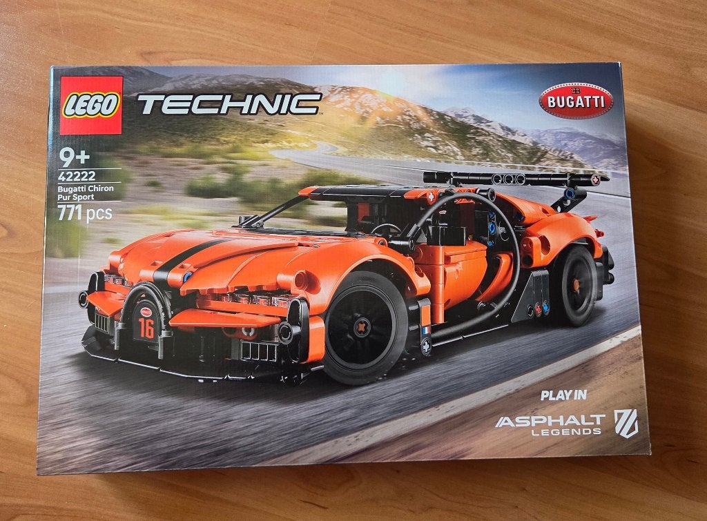 LEGO Technic #42222 Bugatti Chiron Pur Sport, Lego, Nieuw, Ophalen of Verzenden, Technic