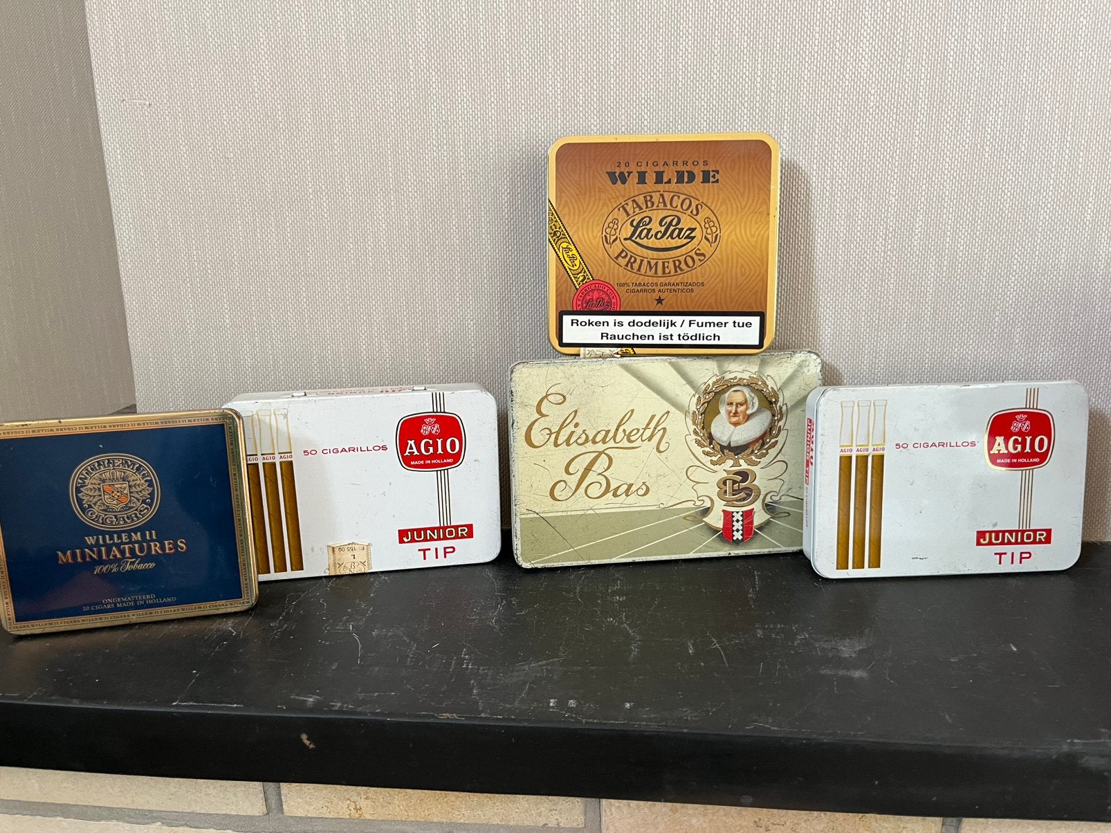 Oude blikken dozen, Ophalen, Gebruikt
