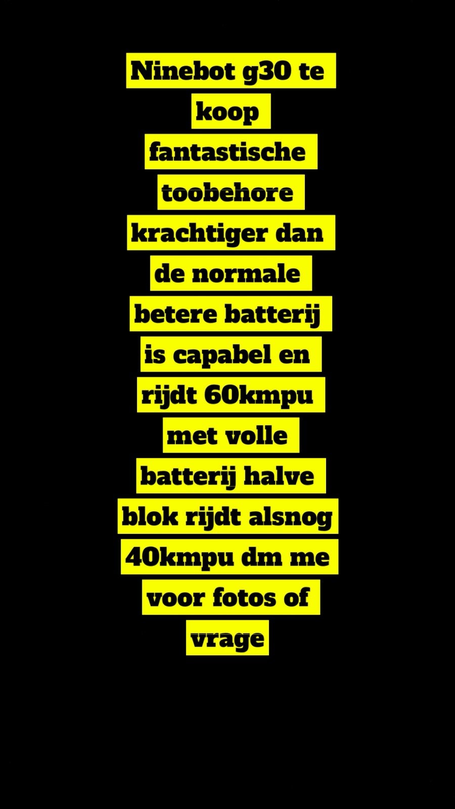 Ninebot g30, Tickets & Billets