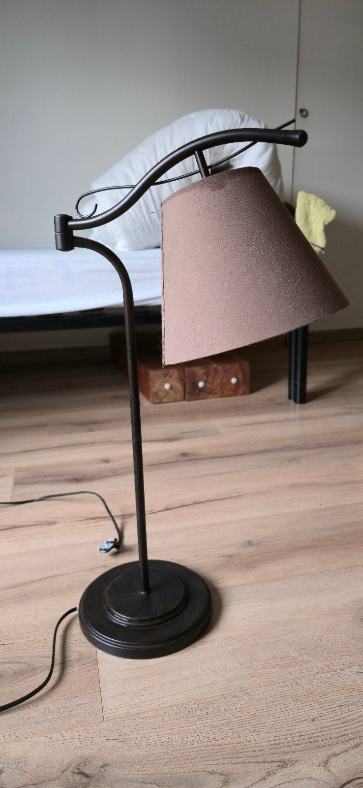 Landelijke tafellamp., Tissus, Moins de 50 cm, Comme neuf, Landelijk