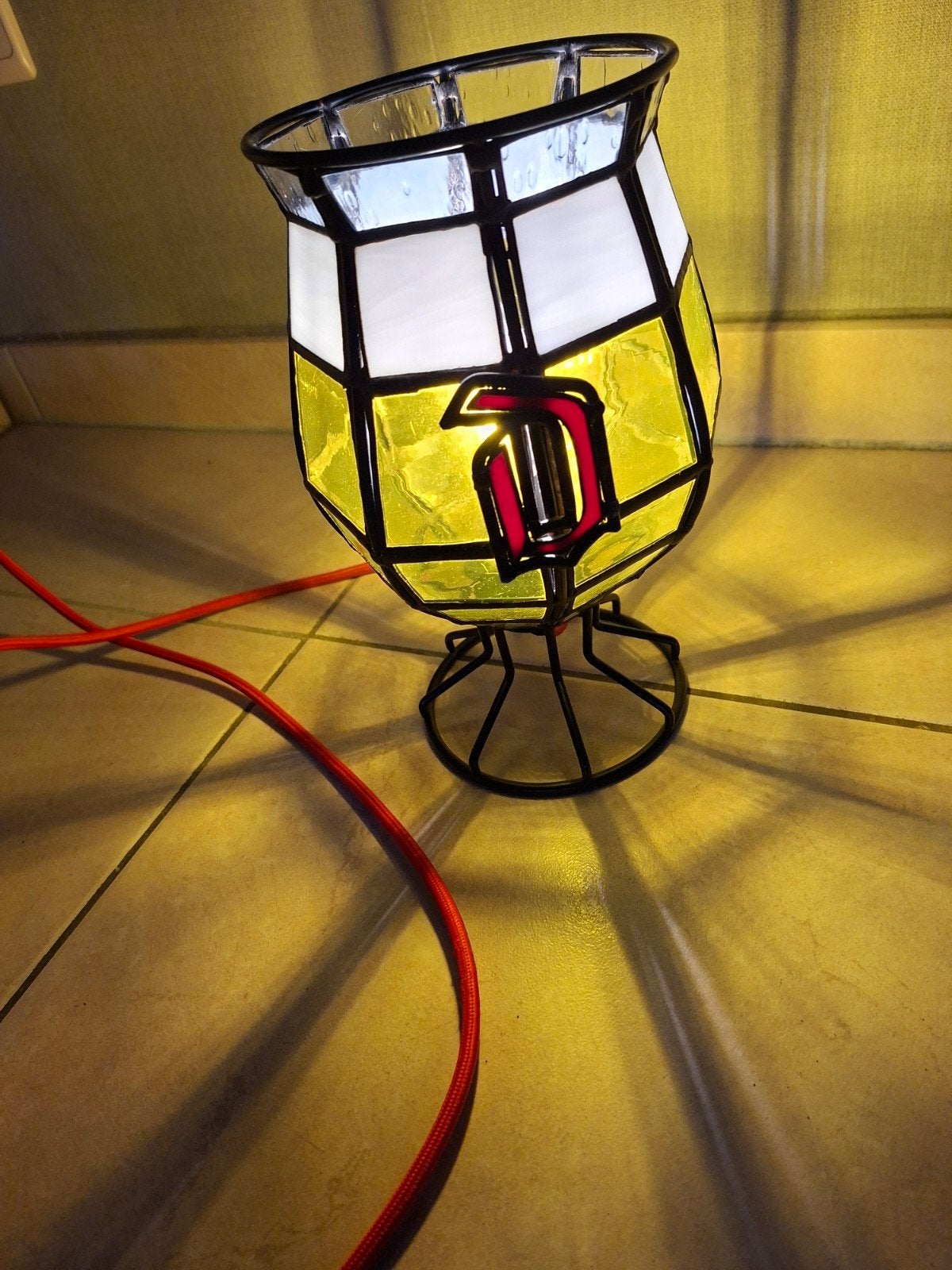 Duvel glas lamp, Ophalen, Nieuw, Bierglas