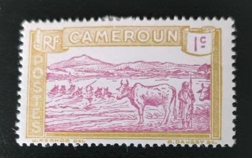Cameroun 1925 - bétail au bord de la rivière *, Envoi, Autres pays, Non oblitéré