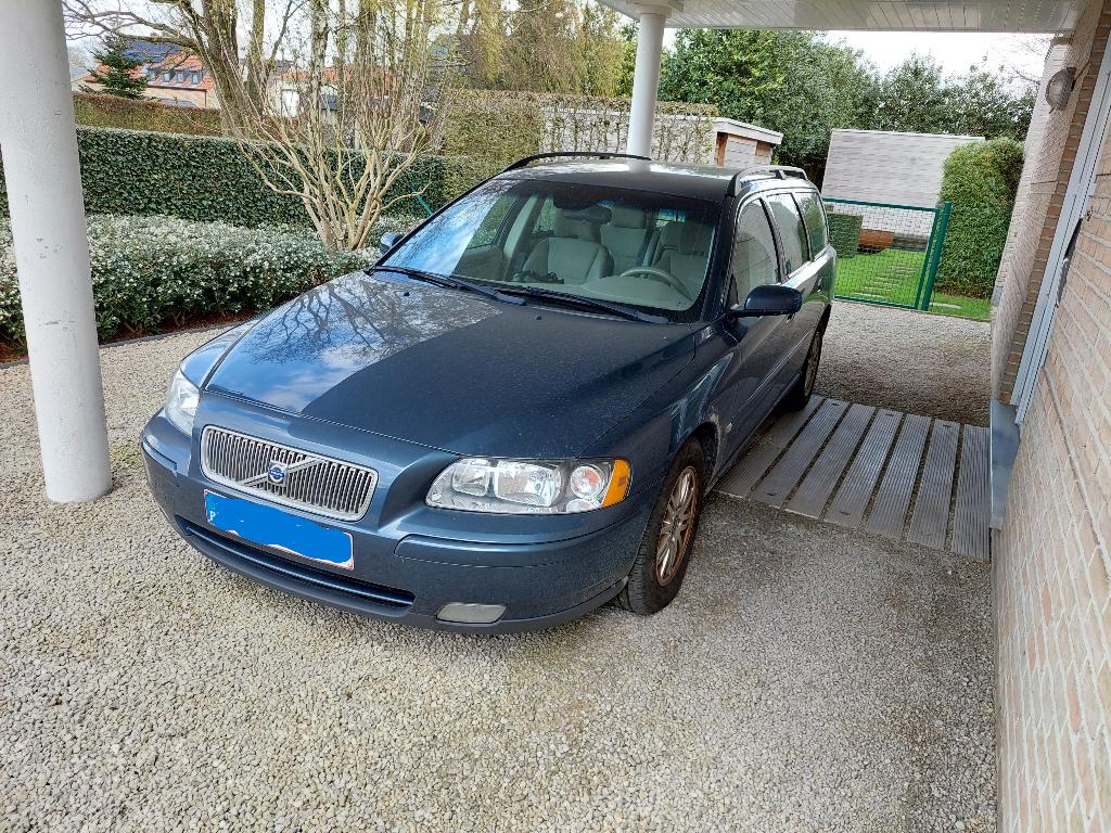 Volvo V70 - 2.4 Diesel, Auto's, Voorwielaandrijving, 93 kW, Parkeersensor, Blauw