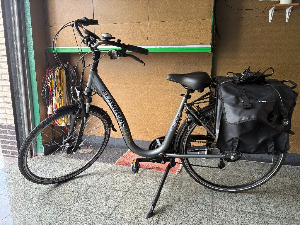 Flanders Futuris elektrische fiets – 36V – met lader, Fietsen en Brommers, Velgrem, 47 tot 50 cm, Zo goed als nieuw, Ophalen