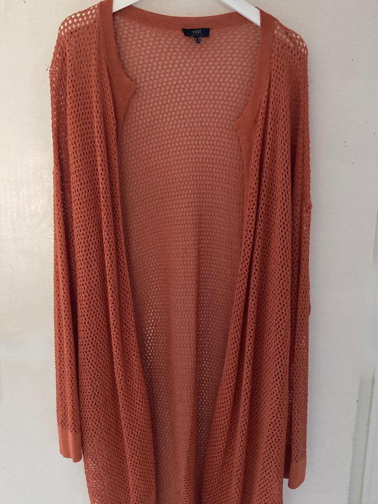 Yest lange vest roestbruin oranje –  48 (Plus Size), Maat 46/48 (XL) of groter, Yesta, Oranje, Ophalen of Verzenden