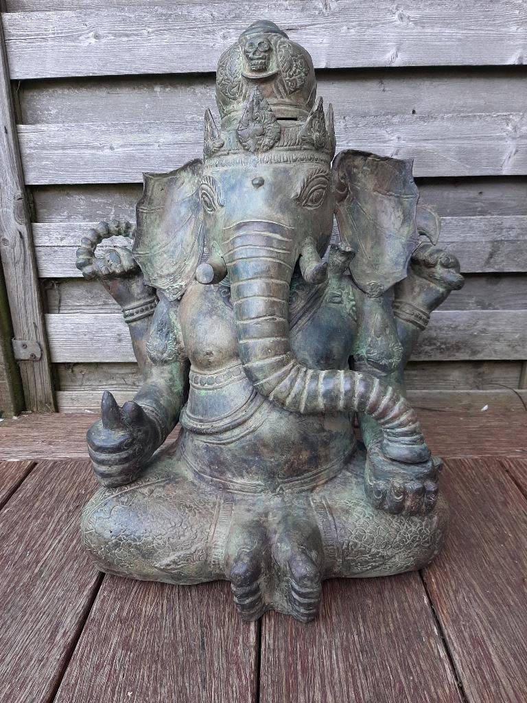 Statue de Ganesh/Ganapati/Bronze/Inde/Asie, Antiek en Kunst, Kunst | Niet-Westerse kunst, Ophalen of Verzenden