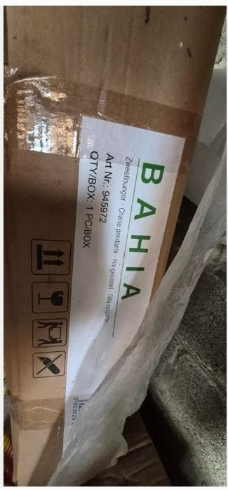 Taupe Bahia hangstoel van Garden Plus, Ophalen, Nieuw, Overige materialen