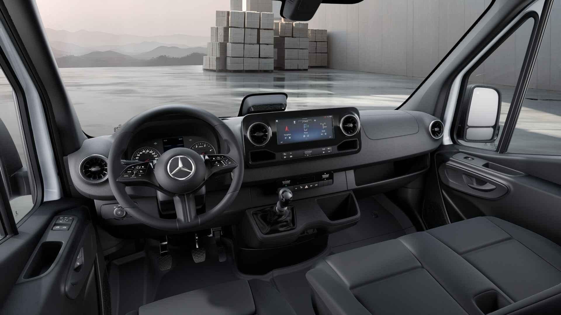Mercedes-Benz Sprinter 317 CDI GB L2 RWD 3.5T PRO Dodehoekas, Auto's, 4 cilinders, 2000 kg, Mercedes-Benz, 1950 cc