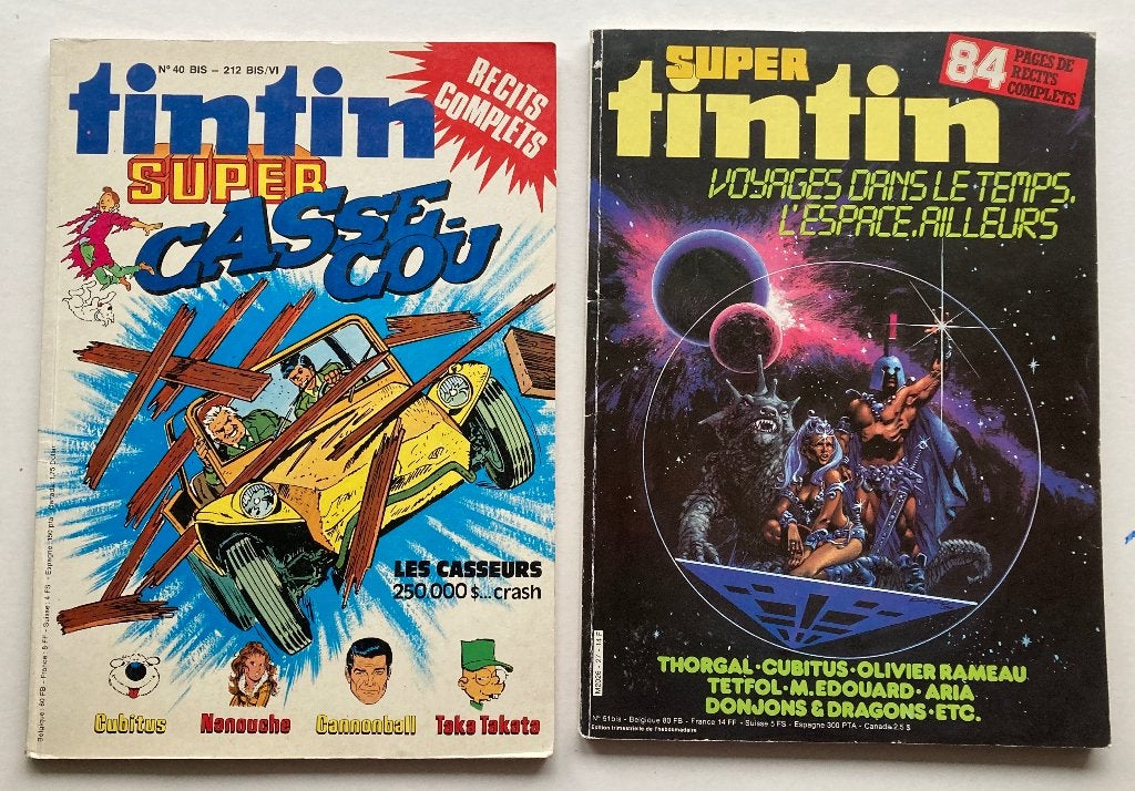2 SUPER TINTIN 6 en 27 tijdschriften voor 5€ voor 2, Ophalen of Verzenden, Tijdschrift