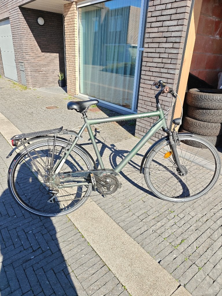 Heren fiets, Fietsen en Brommers, Gebruikt, Velgrem, Versnellingen, Ophalen