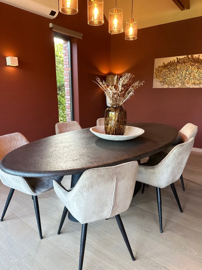 Eettafel mortex, Ophalen, Overige materialen, 100 tot 150 cm, 200 cm of meer