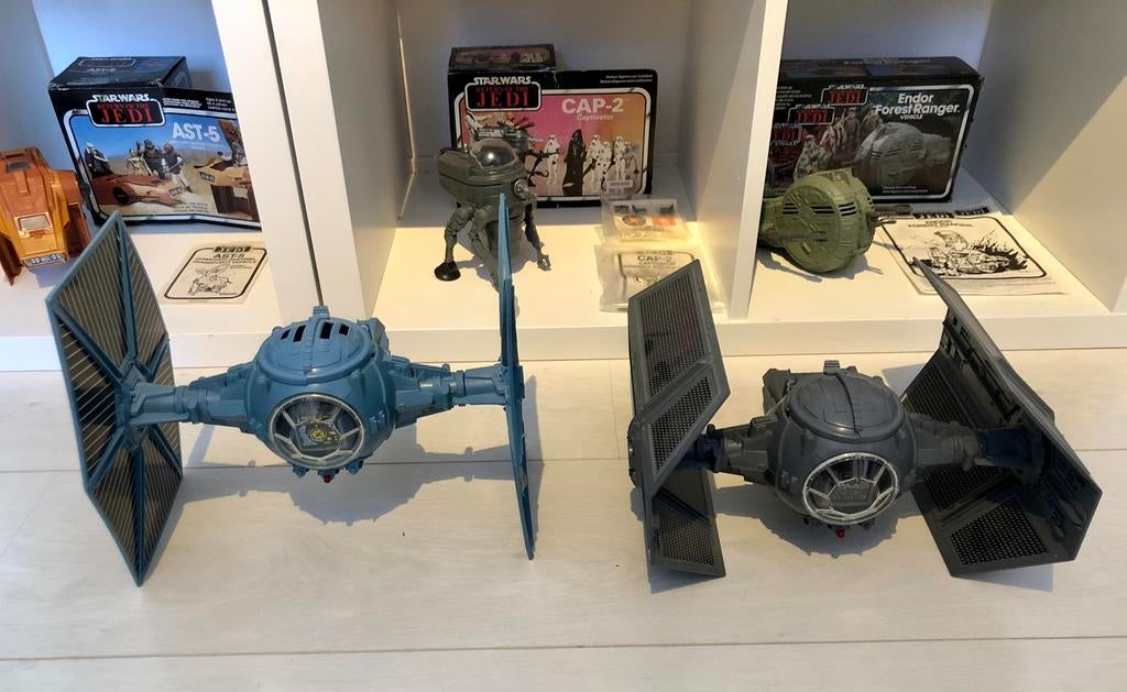 Star wars vintage vaisseaux tie fighters ., Envoi, Comme neuf