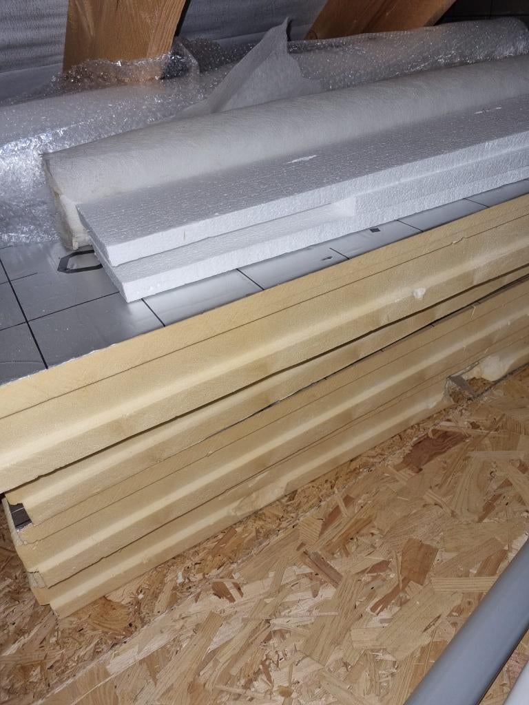 4 panneaux d'isolant Idelco PIR 120 x 60 cm 10 cm (Rd 4.5), Ophalen, Nieuw, Hardschuim (Pir), 8 tot 12 cm