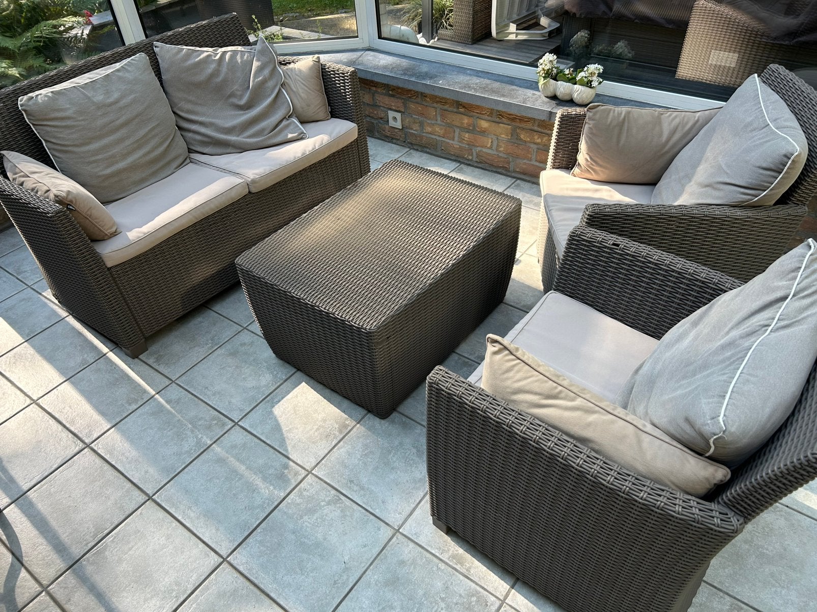 Buitenkans: tuinset voor 65€, Enlèvement, Utilisé, Salons de jardin