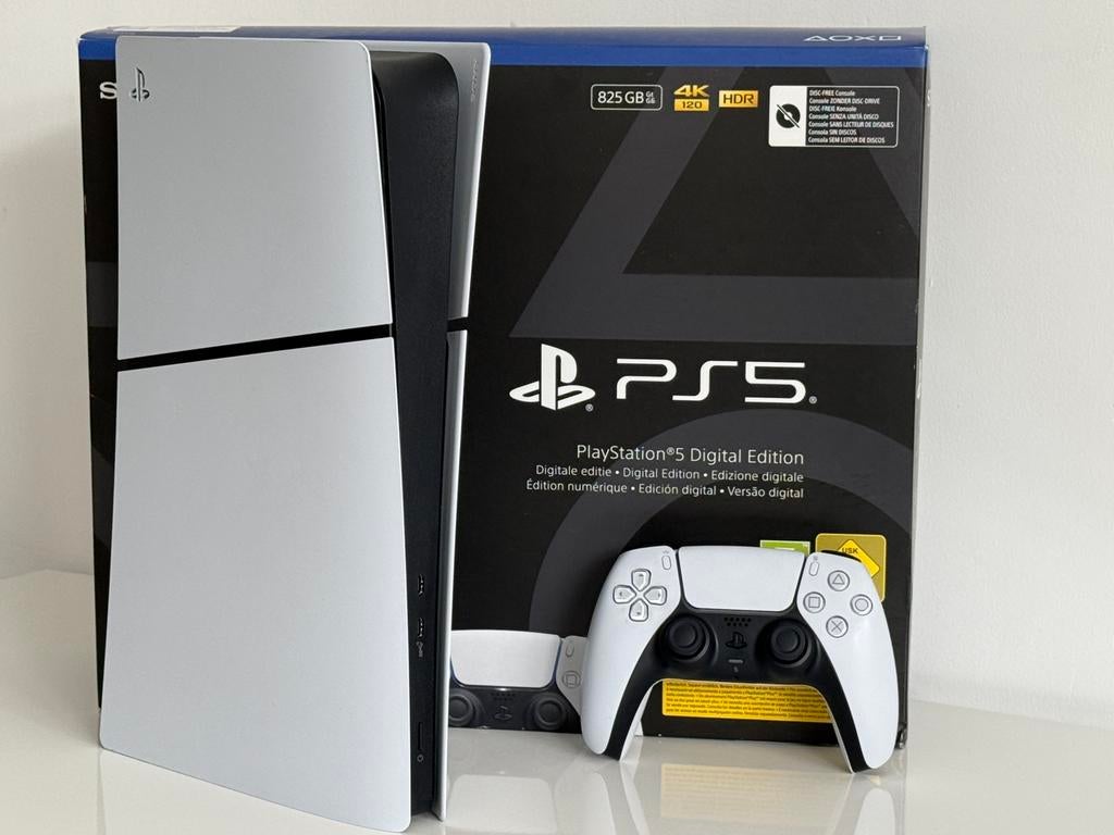 PS5 SLIM DIGITAL, Games en Spelcomputers, Ophalen, Zo goed als nieuw