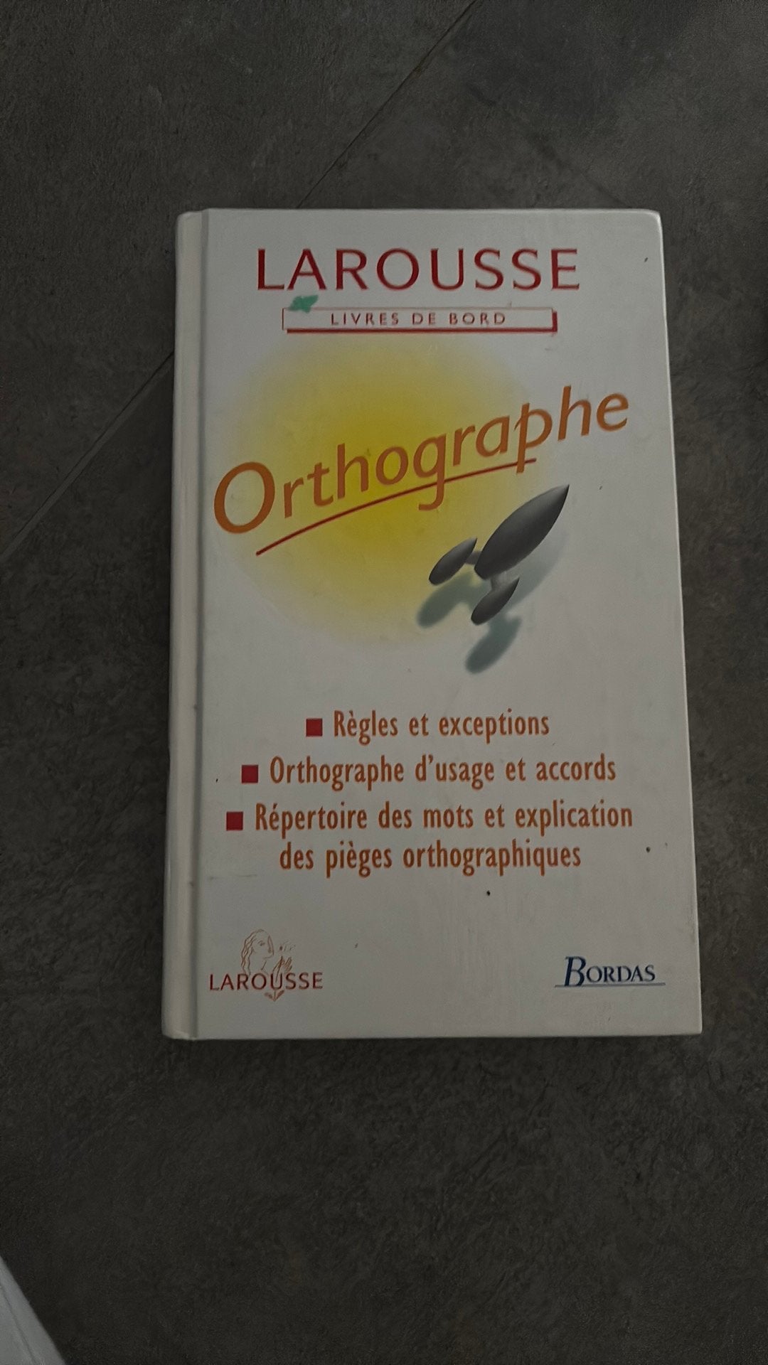 Larousse livres de bord orthographe, Enlèvement, Comme neuf, Français