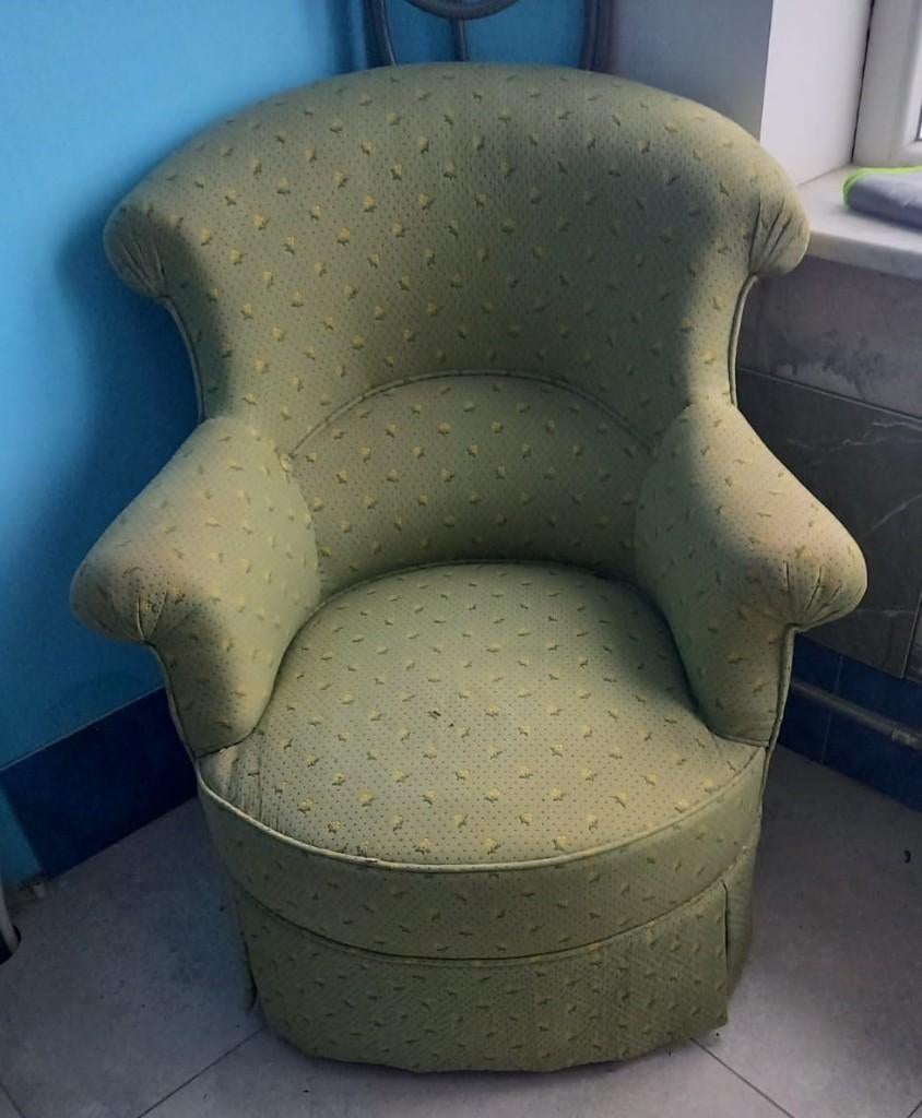 Fauteuil de style crapaud, Enlèvement, Comme neuf, Tissus