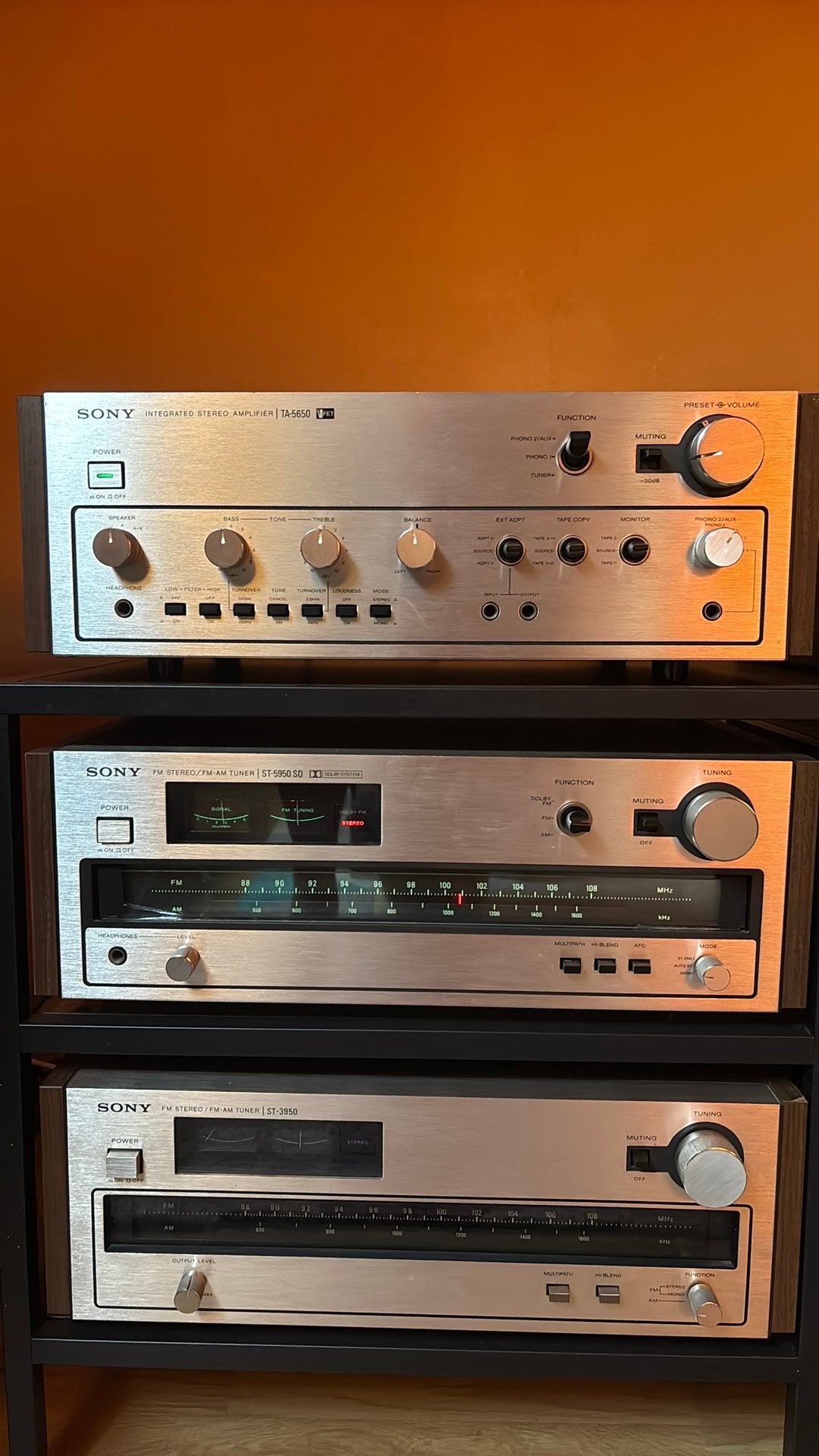Sony TA-5650 + ST-5950, Audio, Tv en Foto, Stereoketens, Ophalen, Zo goed als nieuw, Sony