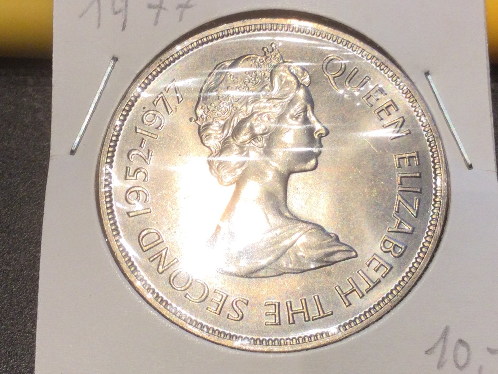 Jersey 25 pence 1977, Timbres & Monnaies, Monnaies & Billets de banque | Collections, Enlèvement ou Envoi