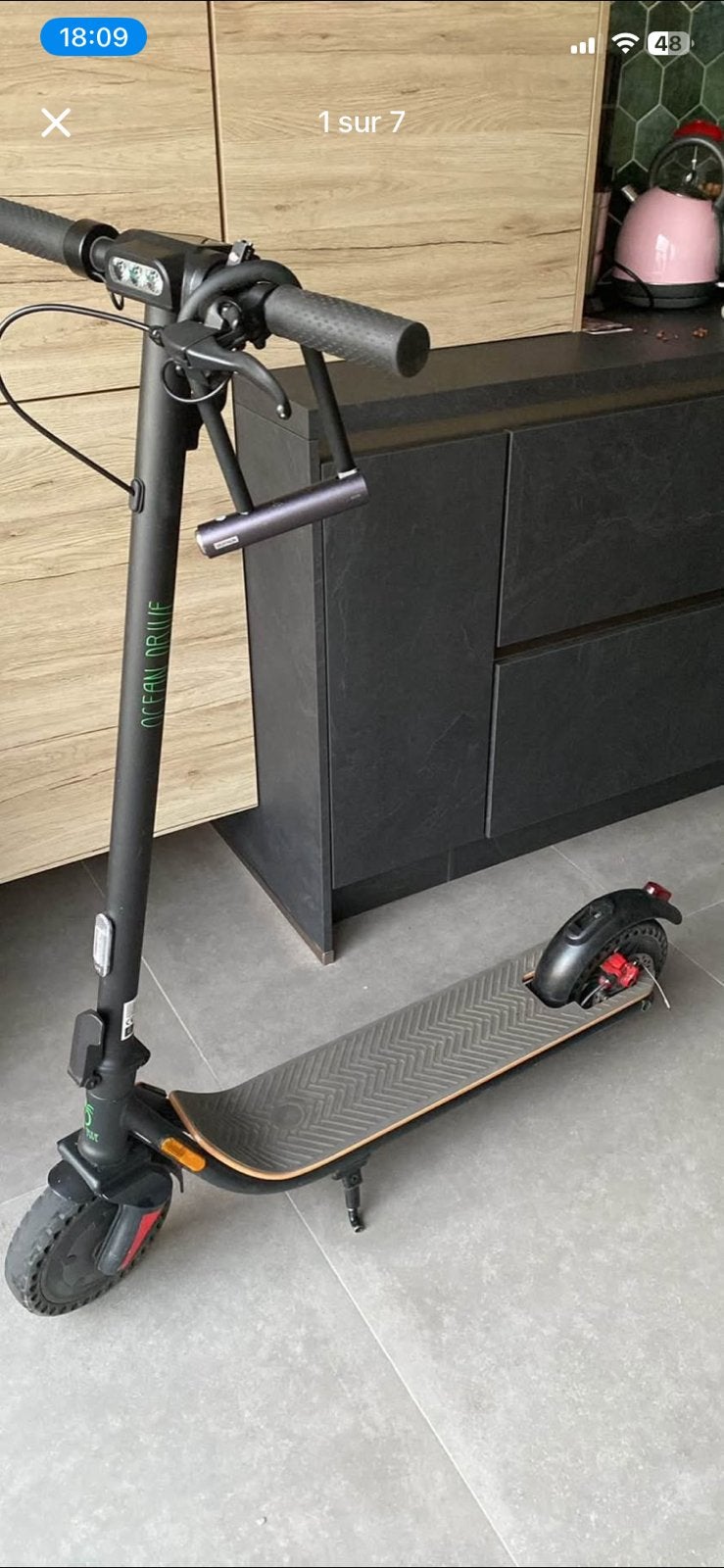 Trotinette électrique Ocean Drive S9, Enlèvement, Comme neuf, Step électrique (E-scooter)