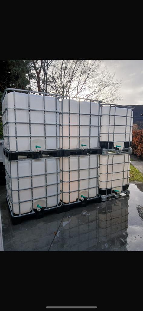 IBC Vaten, Tuin en Terras, 150 liter of meer, Ophalen, Zo goed als nieuw, Kunststof