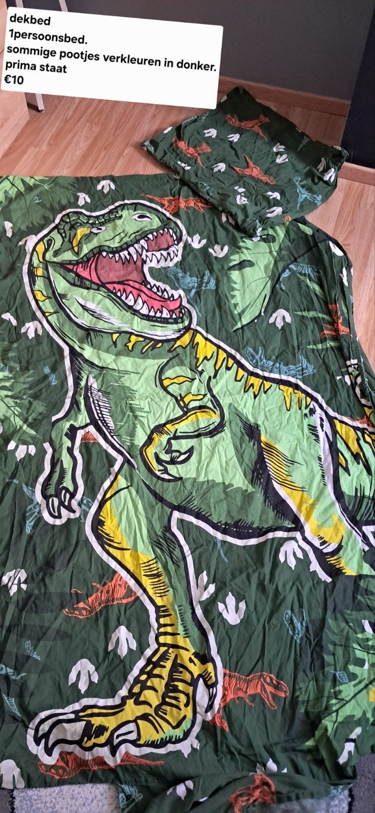 dekbed dino, Ophalen of Verzenden