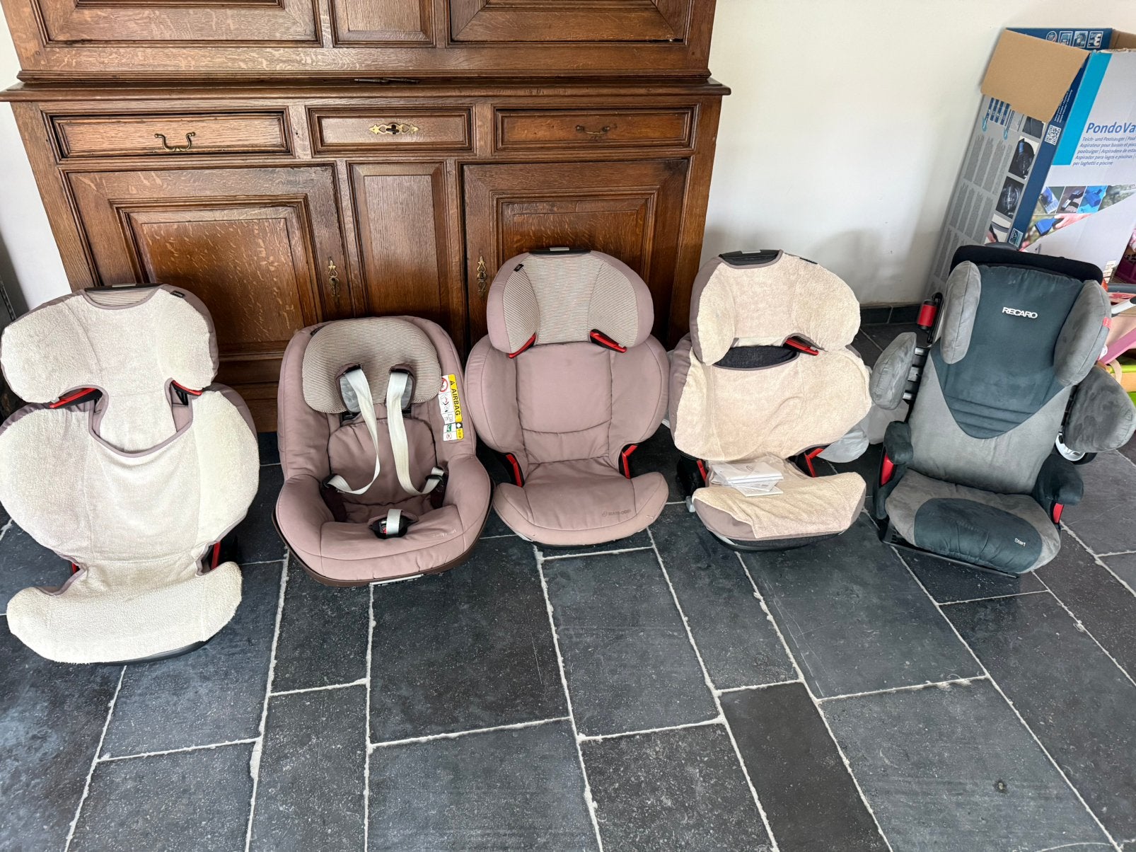 Lot kinderstoelen, Enfants & Bébés, Enlèvement, Utilisé