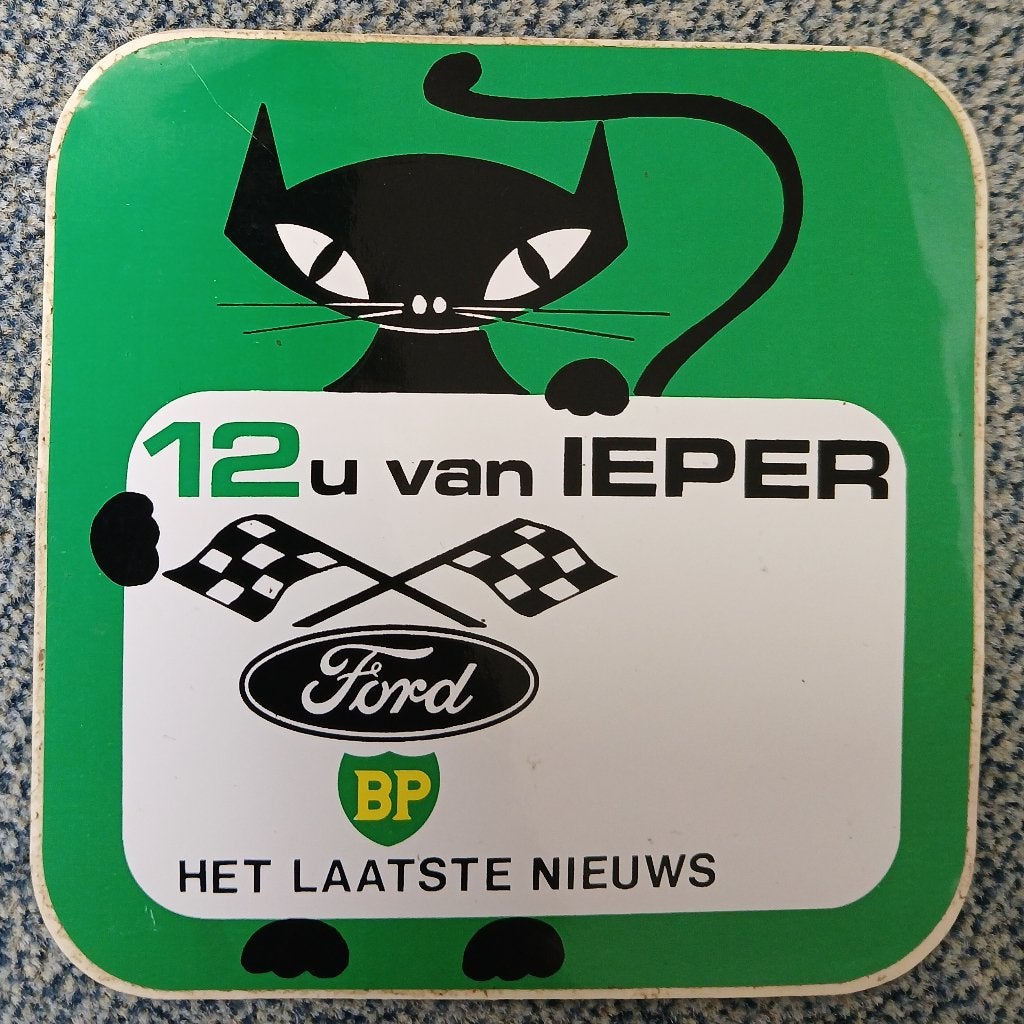 Sticker ,ieper, Verzamelen, Ophalen of Verzenden