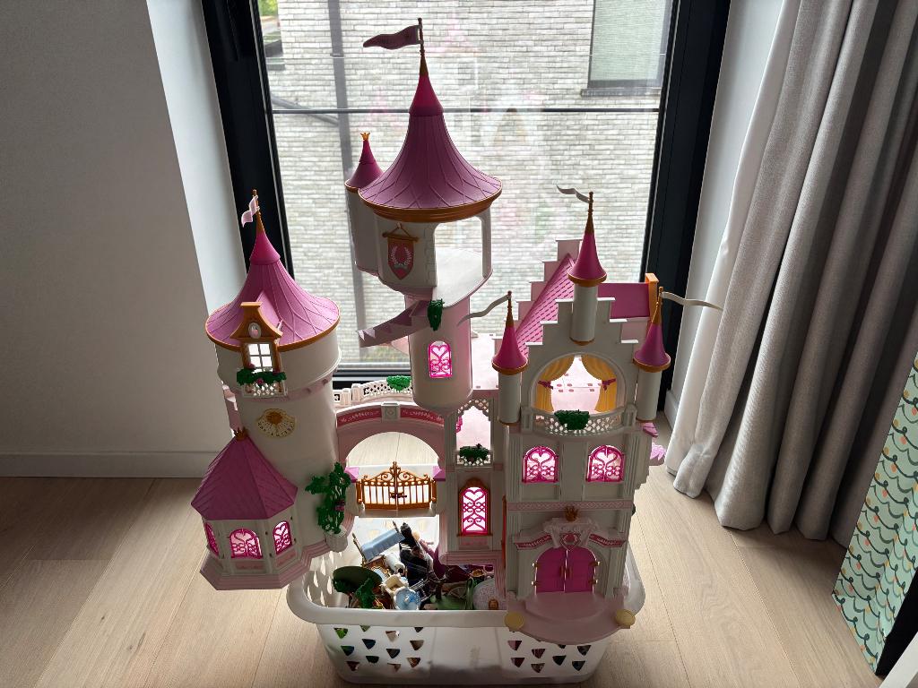 Playmobil groot prinsessenkasteel 70447 & toebehoren, Kinderen en Baby's, Speelgoed | Playmobil, Ophalen, Zo goed als nieuw, Complete set