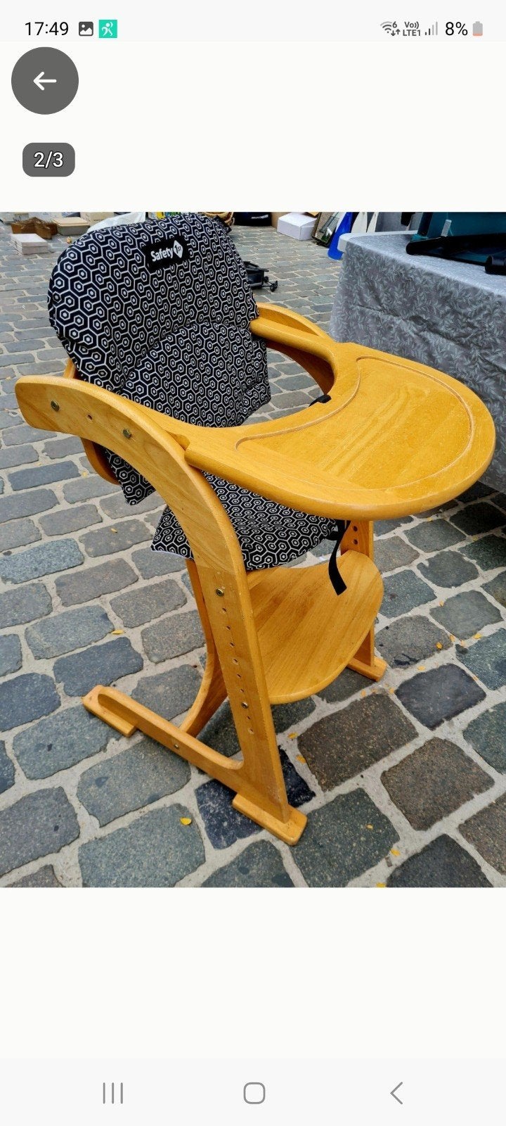 kinderstoel hout, Enlèvement, Utilisé, Chaise évolutive