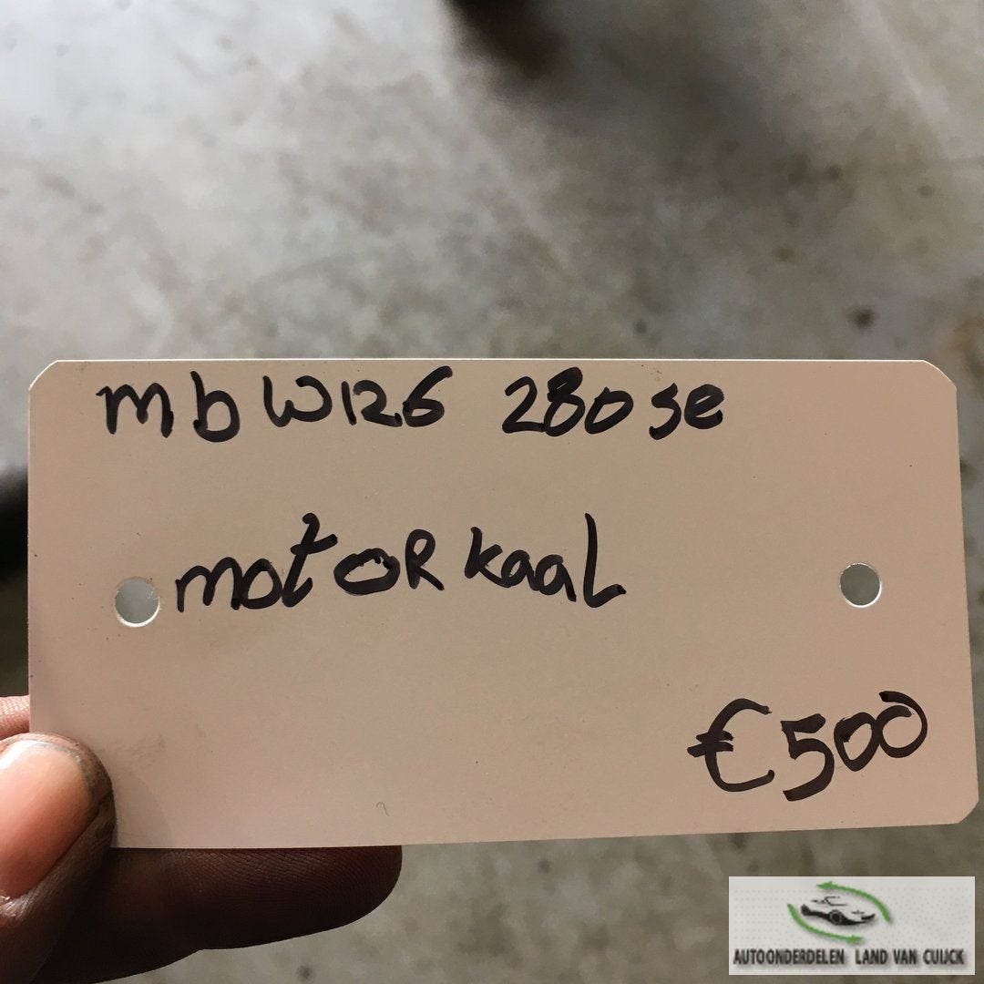 Mercedes W126 280 se Motorblok Kaal, -, -, Enlèvement, Utilisé