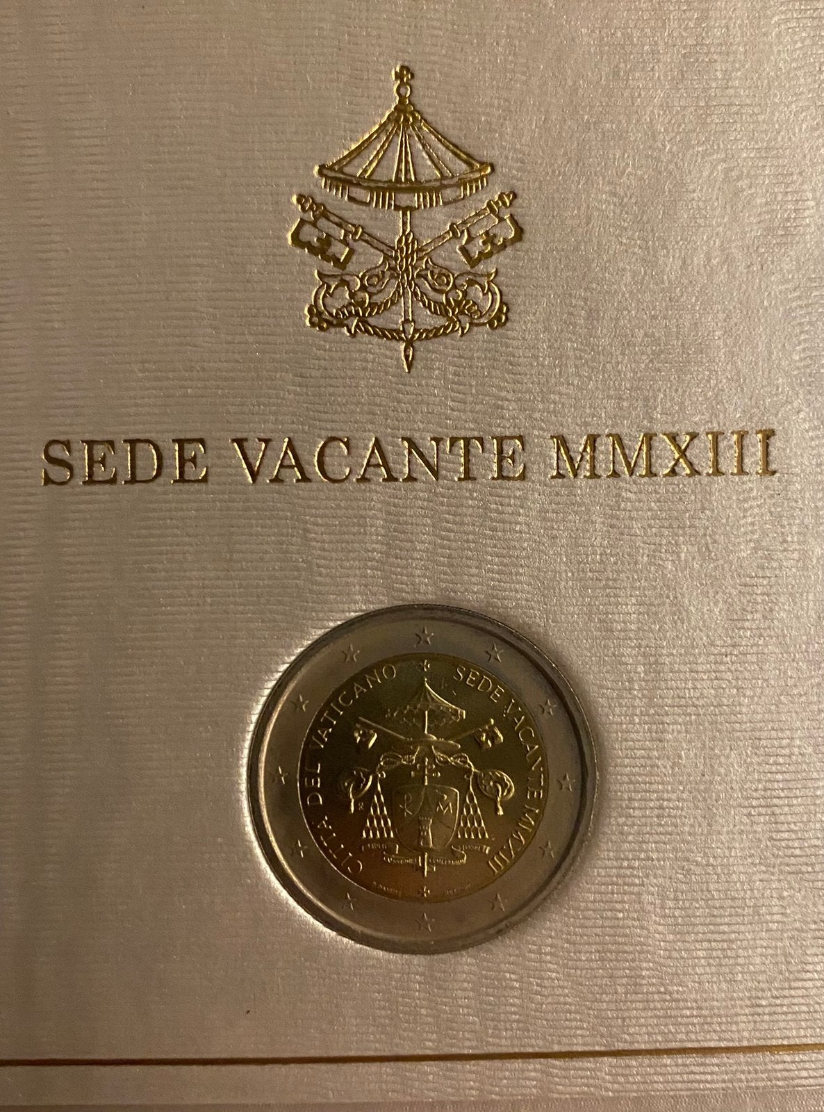 2€ Vaticaan 2013 - Sede Vacante, Postzegels en Munten, Ophalen of Verzenden, Vaticaanstad, 2 euro, Losse munt