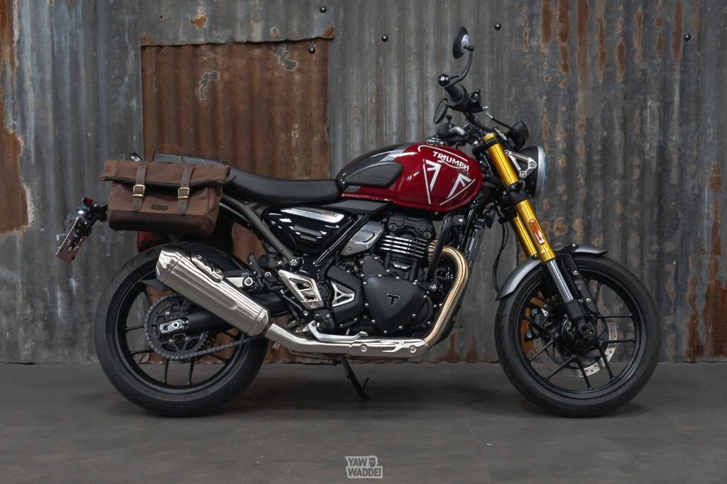 Triumph Speed 400+ zijtassen, Motoren, Motoren | Triumph, 400 cc, ABS, Minimaal motorrijbewijs A2, Handgeschakeld