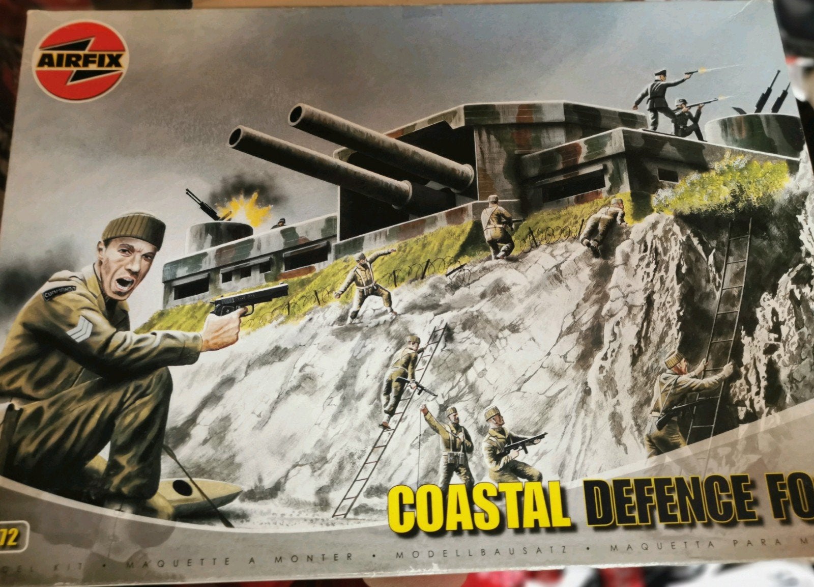 airfix coastal defence force diorama bouwdoos, Ophalen of Verzenden, Zo goed als nieuw, 1:50 of kleiner, Diorama