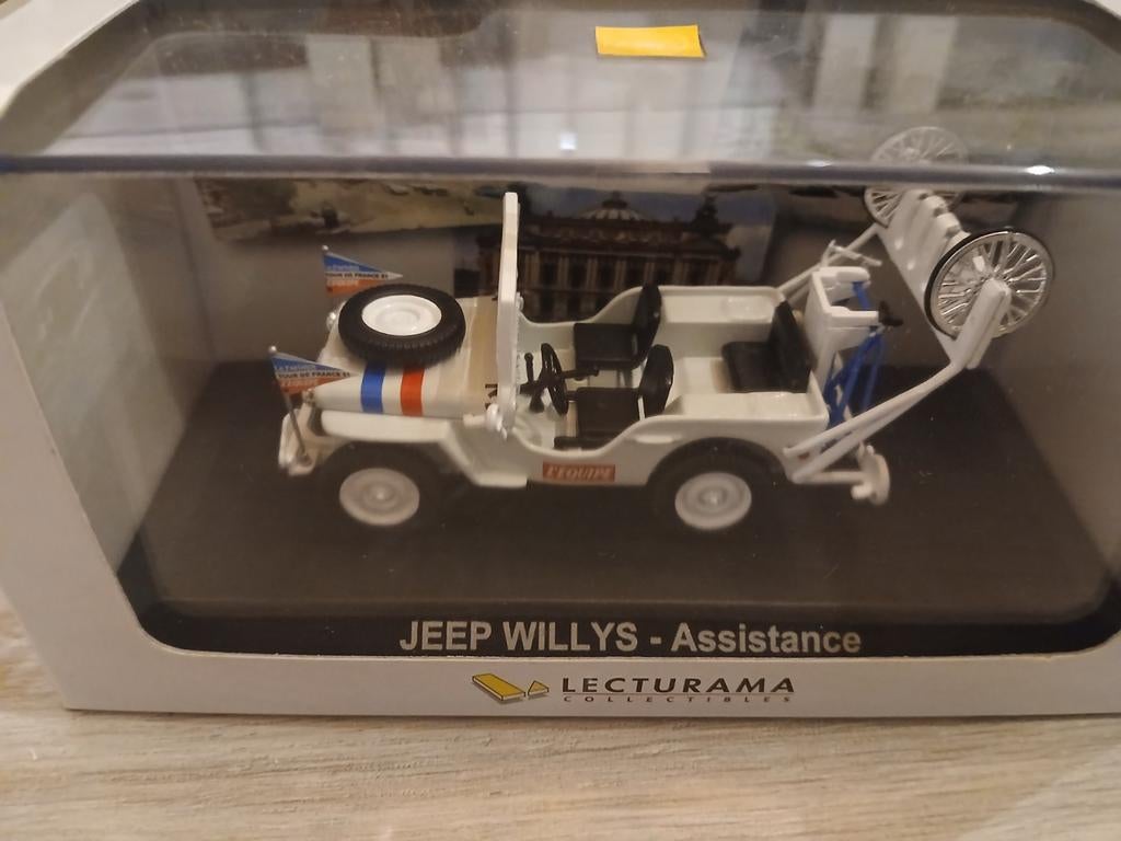 Jeep Willys-Assistance Ronde van Frankrijk 1/43, Ophalen of Verzenden, Norev
