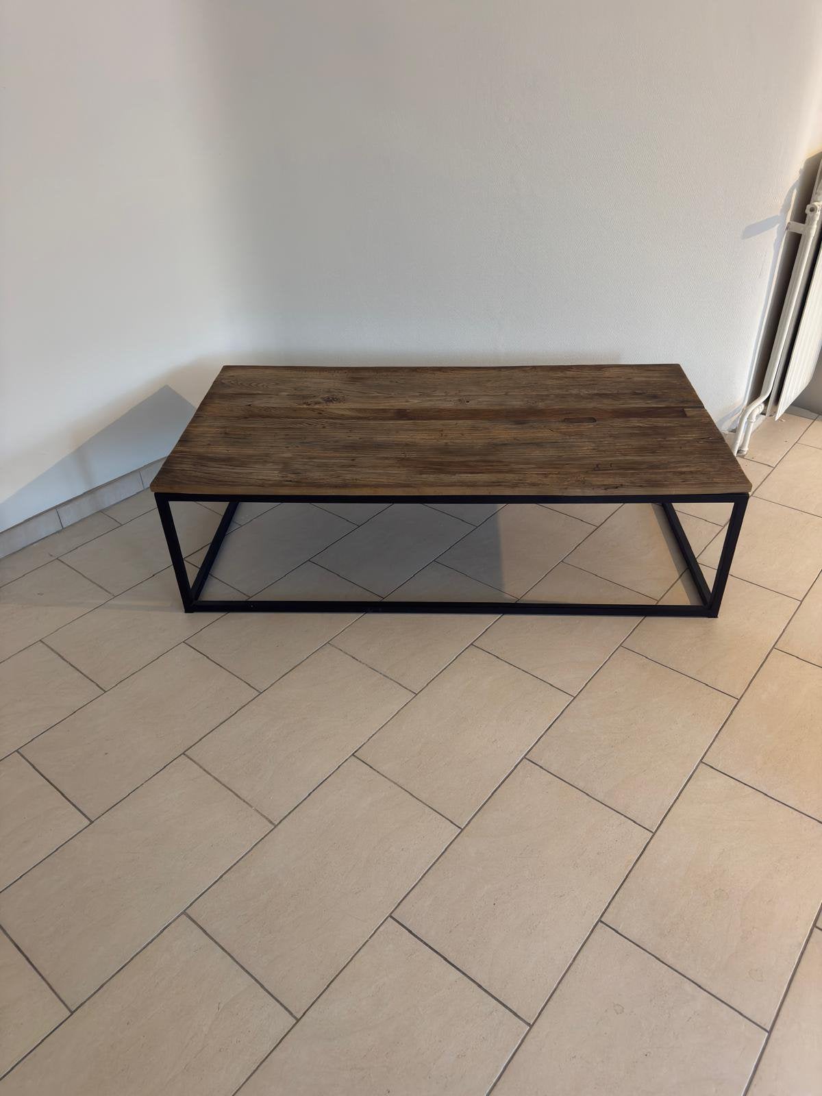Salontafel onderstel zwart metaal, Ophalen, Zo goed als nieuw, Metaal