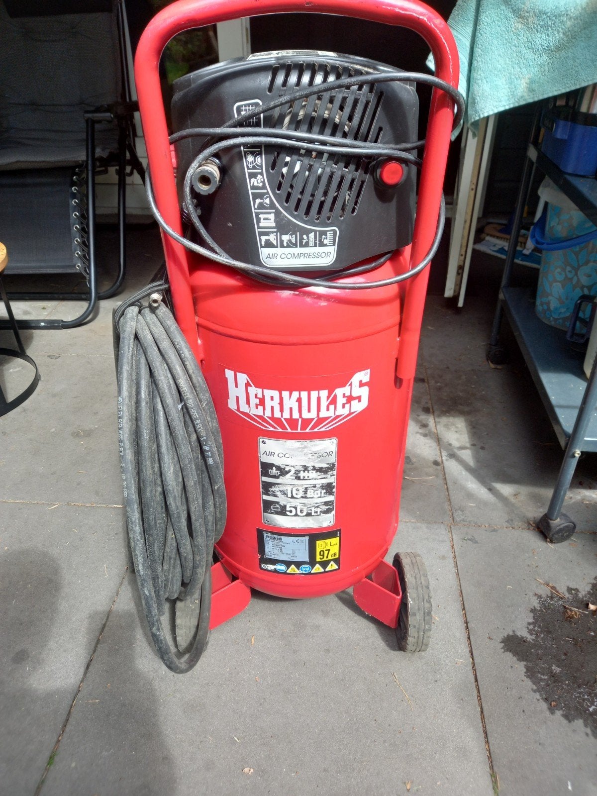 Grote compressor, Doe-het-zelf en Bouw, Compressors, Ophalen