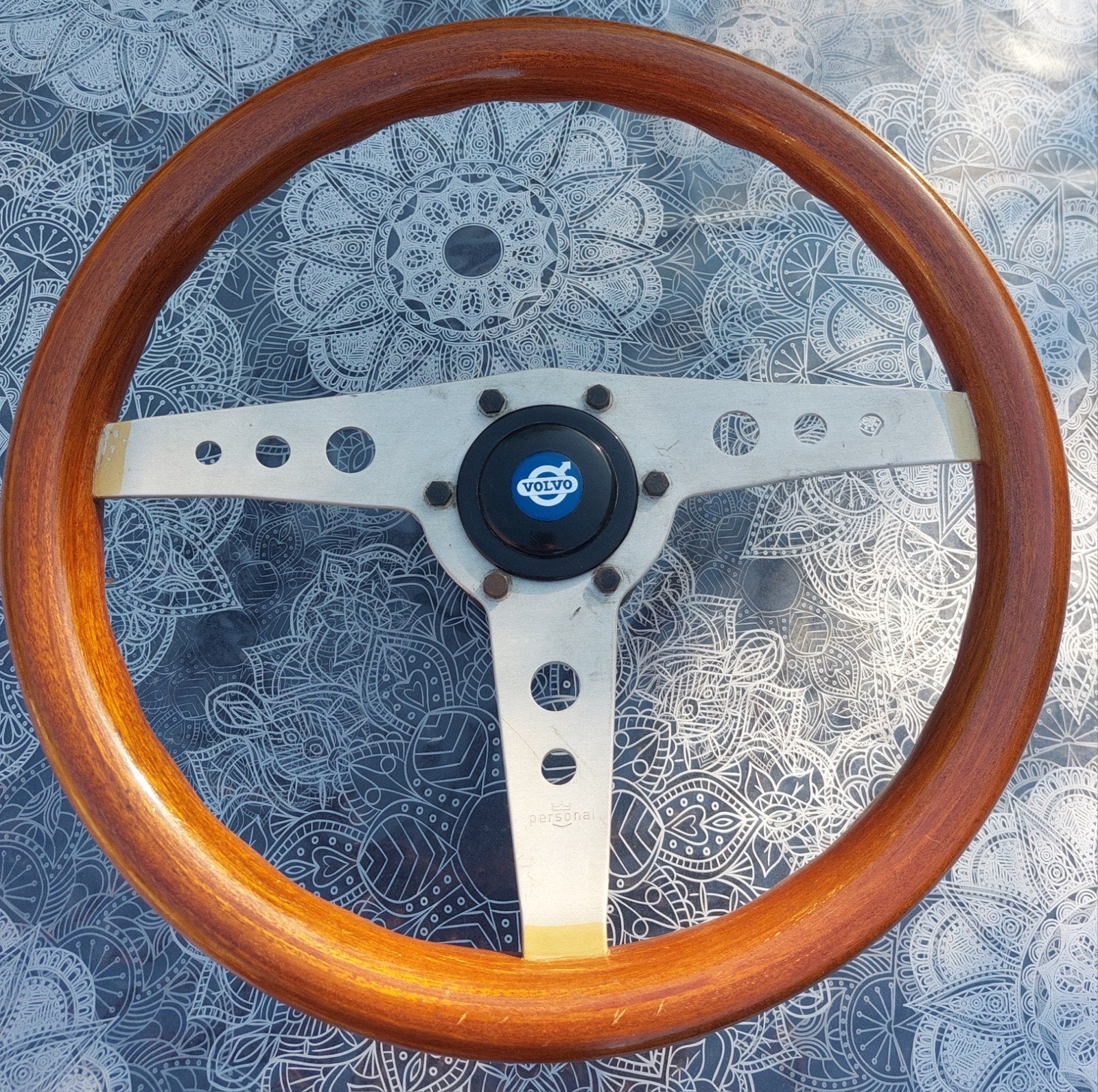 Persoonlijk Collaudo vintage houten stuurwiel, Auto-onderdelen, Besturing, Volvo, Gebruikt, Ophalen of Verzenden