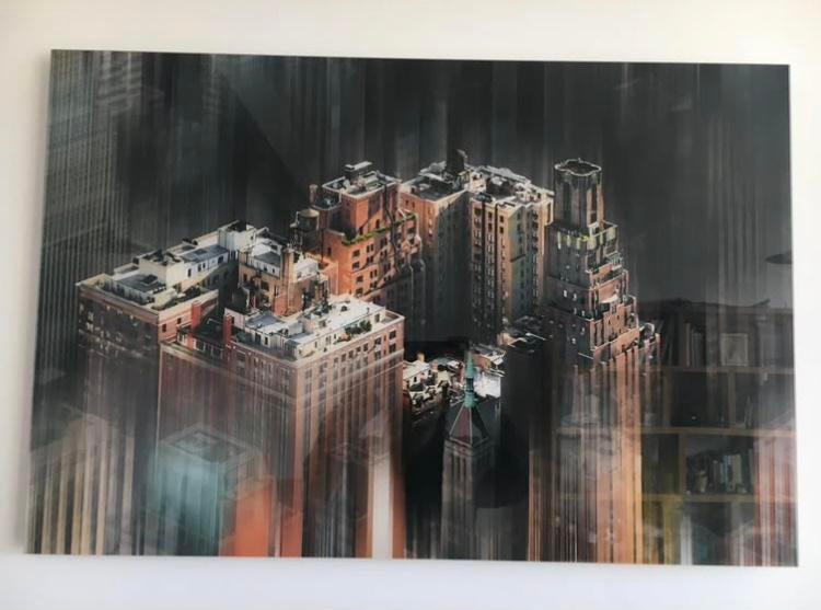 Photo Yellow Korner - 90x60cm - acrylique alu - New York, Enlèvement
