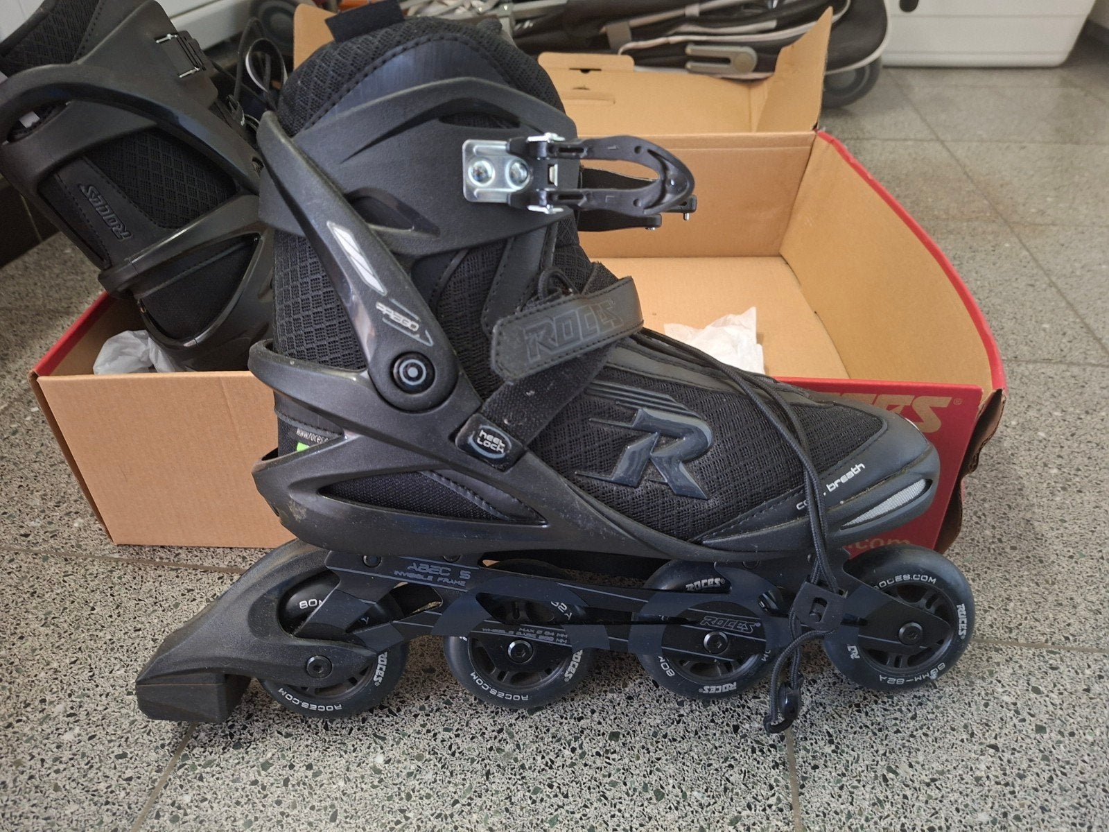Roces Prego skeelers maat 47 - nieuwstaat, Sport en Fitness, Ophalen, Nieuw, Inline skates 4 wielen, Heren