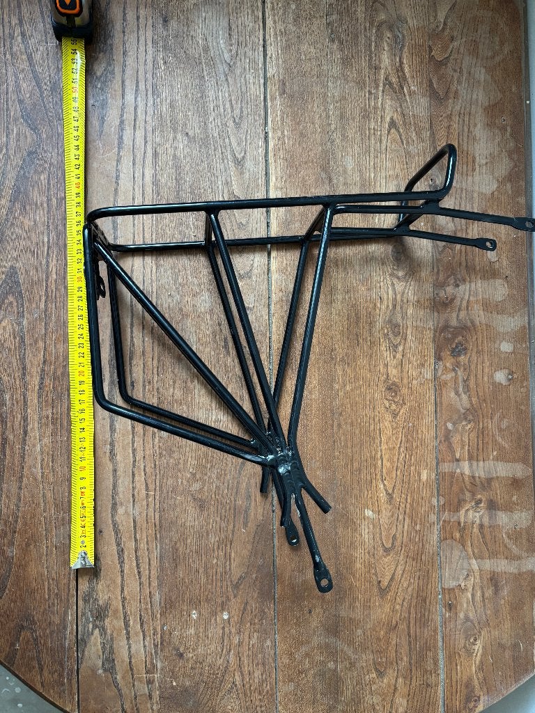 Porte-bagages arrière de vélo en métal noir, Vélos & Vélomoteurs, Accessoires vélo | Porte-bagages, Enlèvement, Utilisé