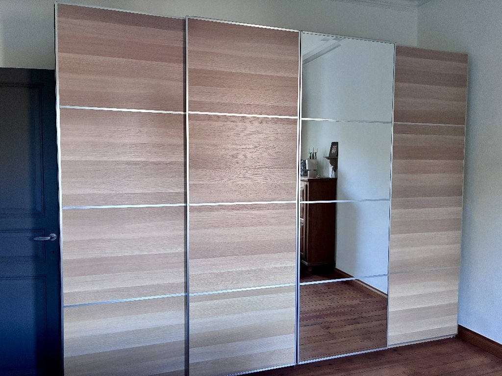 Garde robe dressing PAX Ikea comme neuve - Arlon ou Uccle, 200 cm ou plus, Comme neuf, 200 cm ou plus, Chêne
