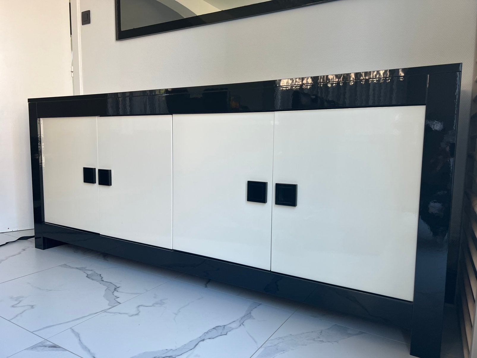 Kast met bijhorende spiegel, Antiek en Kunst, Ophalen
