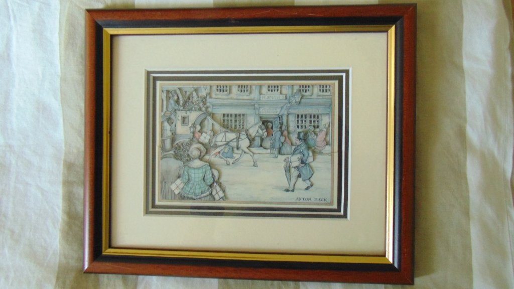 Impression 3D dans le cadre Anton Pieck, Enlèvement ou Envoi, Comme neuf, Imprimé, Moins de 50 cm