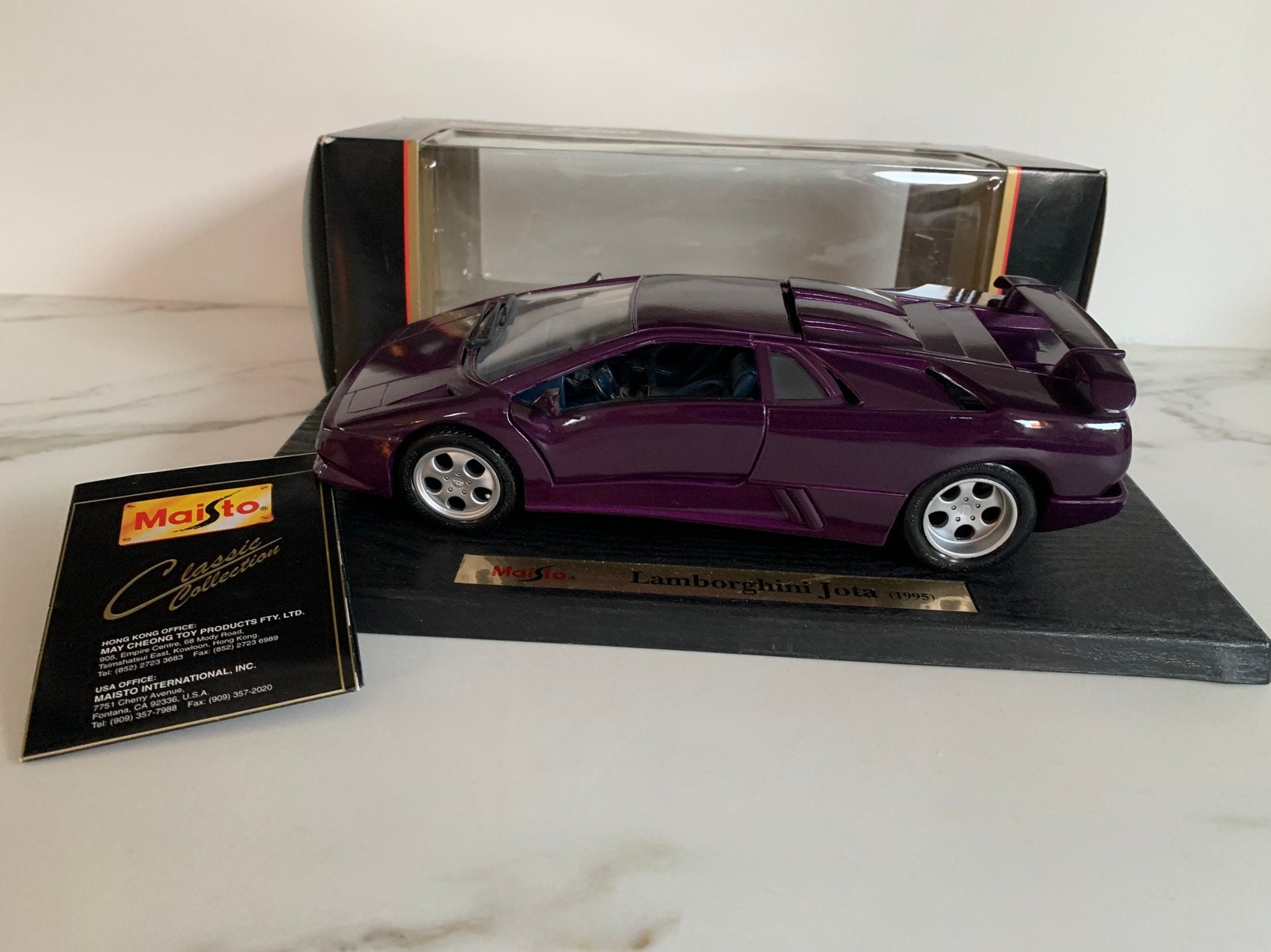 Lamborghini Diablo Jota 1:18 Maisto, Ophalen of Verzenden, Zo goed als nieuw, Maisto