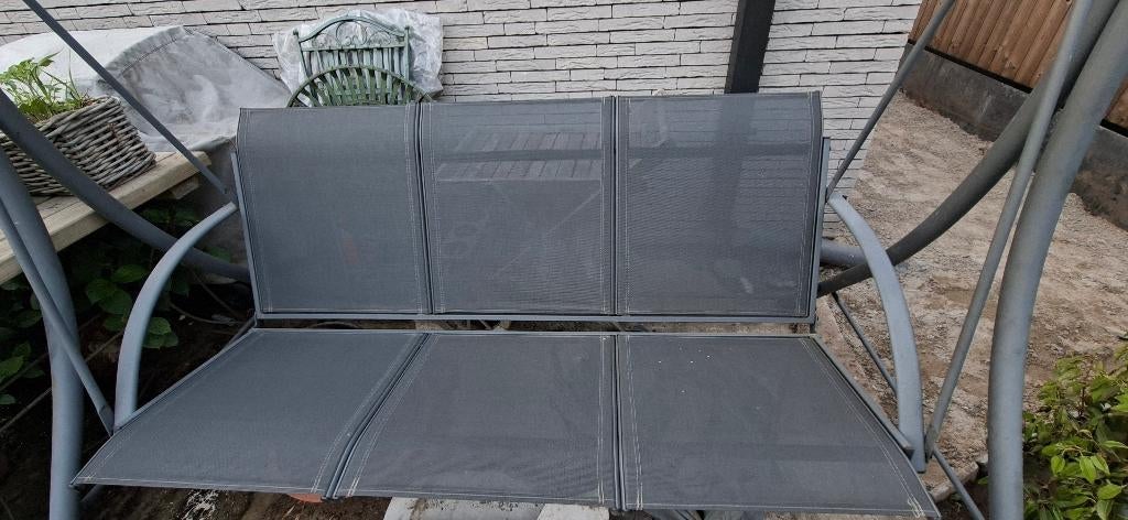Schommelbank, Tuin en Terras, Tuinbanken, Gebruikt, Metaal, Schommelbank, Ophalen