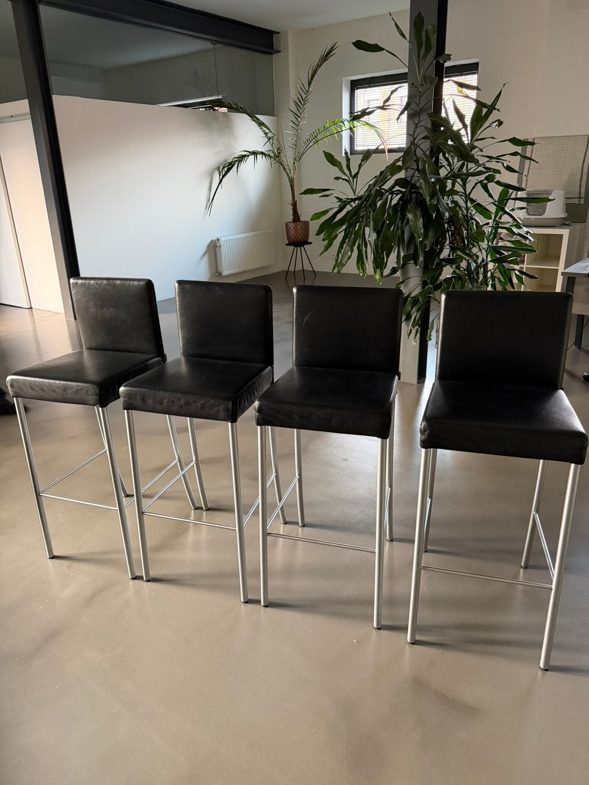 4 x Jason Barstool - Walter Knoll, Maison & Meubles, Tabourets de bar, Comme neuf, Enlèvement