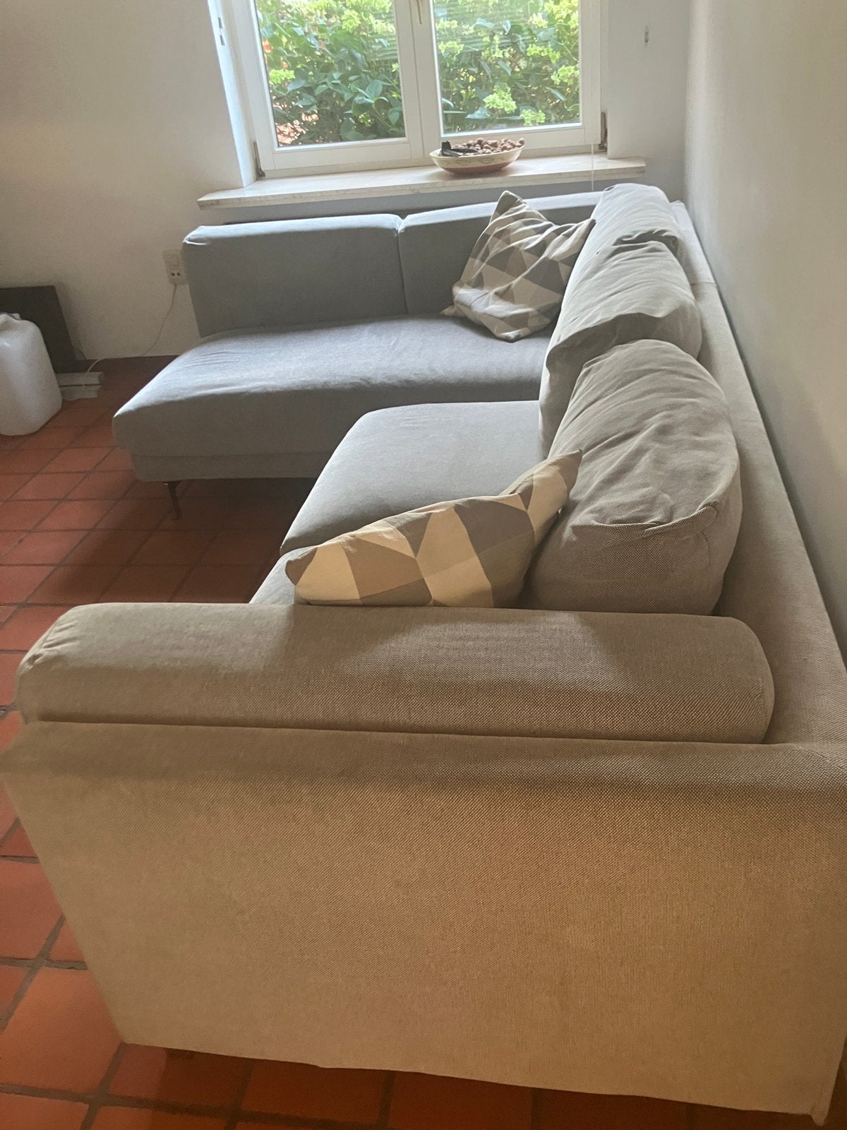 Zetel Ikea met afneembare hoezen, Huis en Inrichting, Zetels | Zetels en Chaises Longues, Ophalen, 250 tot 300 cm, Gebruikt, 75 tot 100 cm