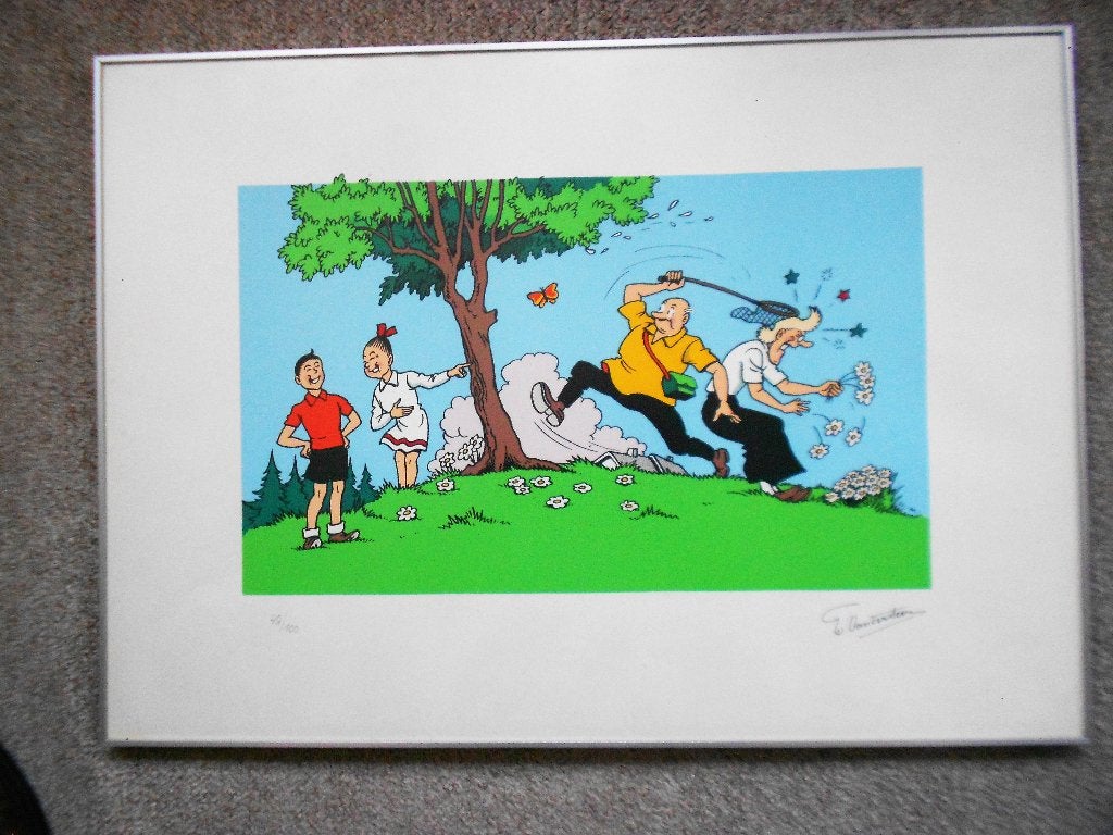 Suske en Wiske - Vlindervanger - zeefdruk nr 49 van 100, Boeken, Stripverhalen, Ophalen of Verzenden, Zo goed als nieuw, Willy Vandersteen